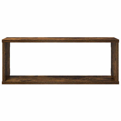 Wall Cube Shelves 4 pcs Smoked Oak 60x15x23 cm Engineered Wood