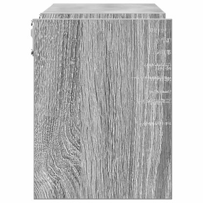 Wall Shelves 2 pcs Grey Sonoma 100x15x20 cm Engineered Wood