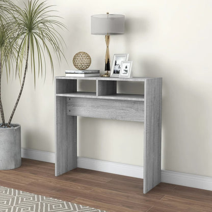 Console Table Grey Sonoma 78x30x80 cm Engineered Wood
