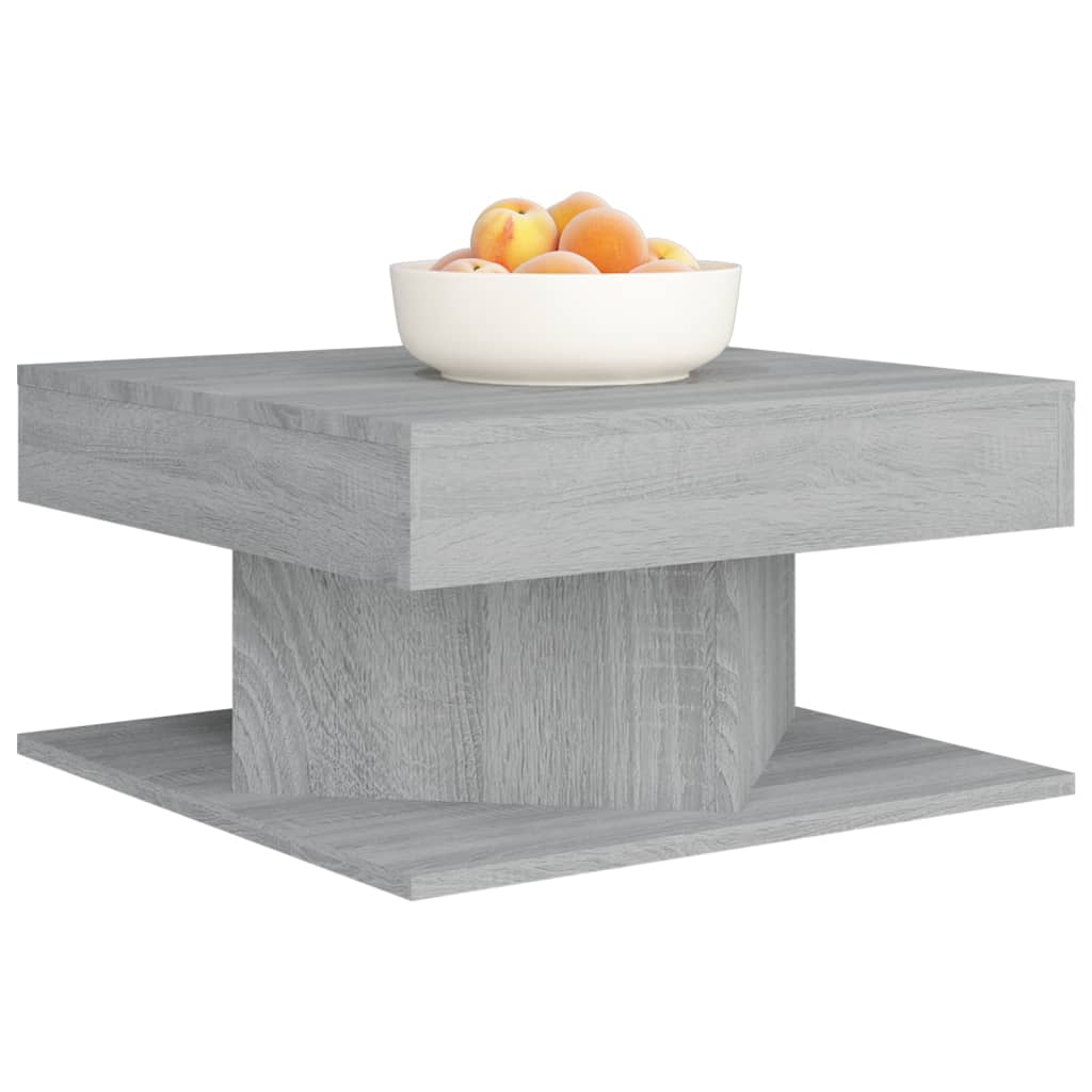 Coffee Table | Grey Sonoma | Engineered wood | 57 x 57 x 30 cm