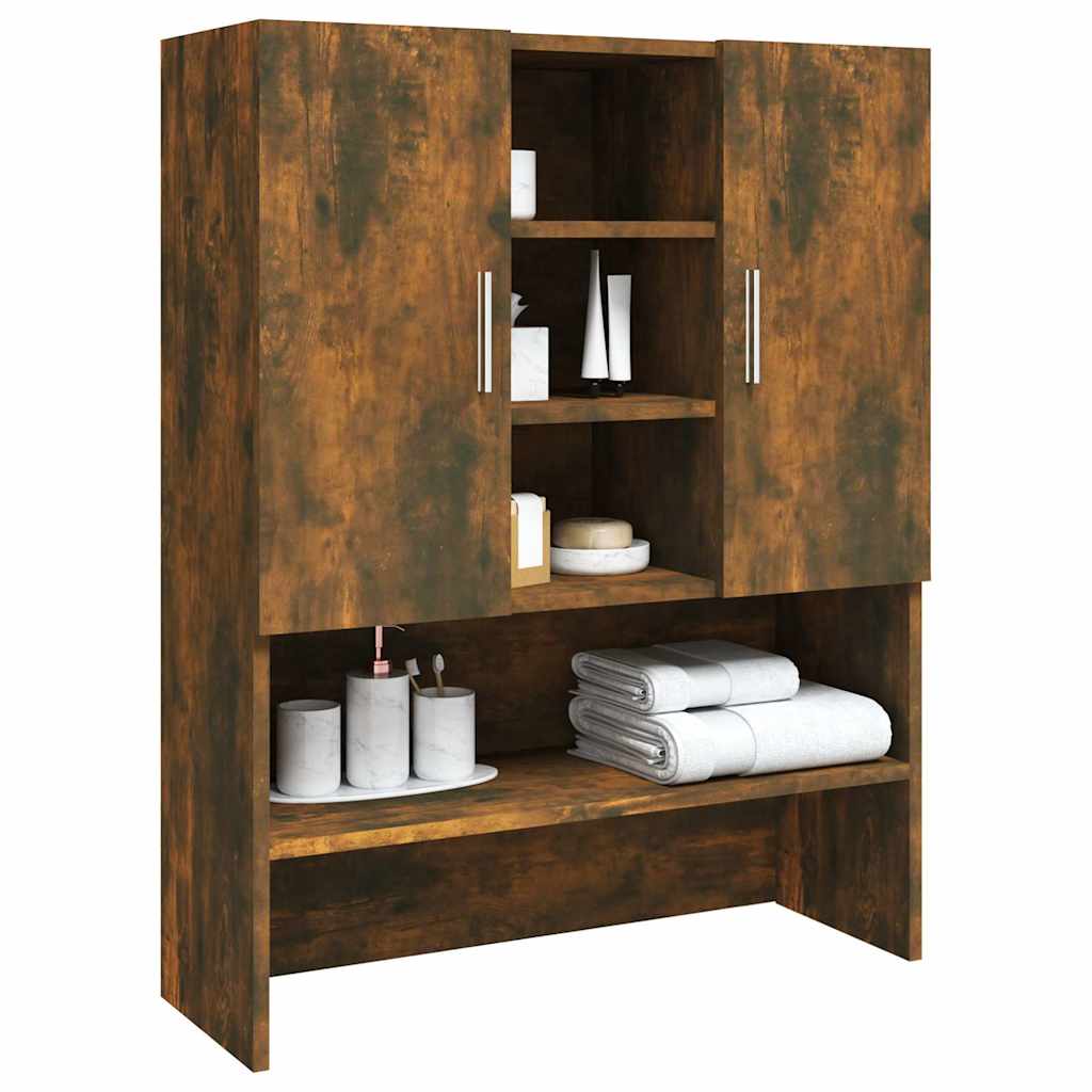 Washing Machine Cabinet Smoked Oak 70,5x25,5x90 cm