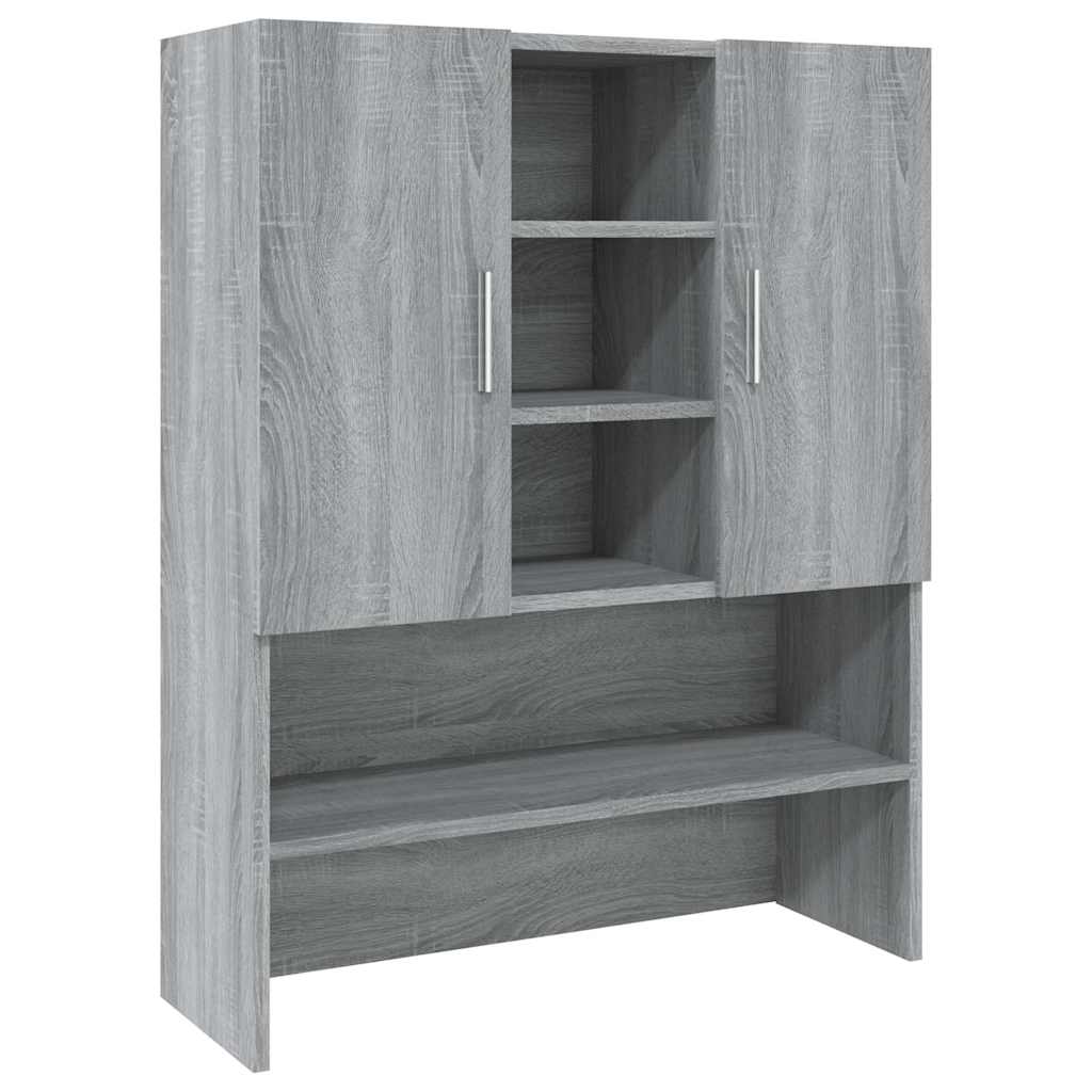 Washing Machine Cabinet Grey Sonoma 70,5x25,5x90 cm
