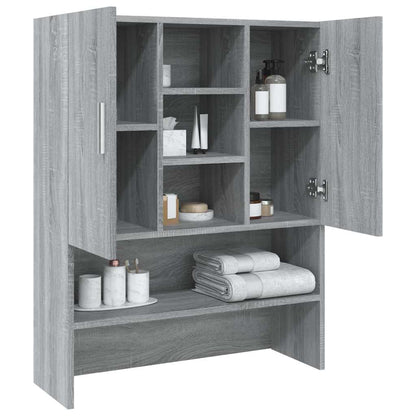 Washing Machine Cabinet Grey Sonoma 70,5x25,5x90 cm