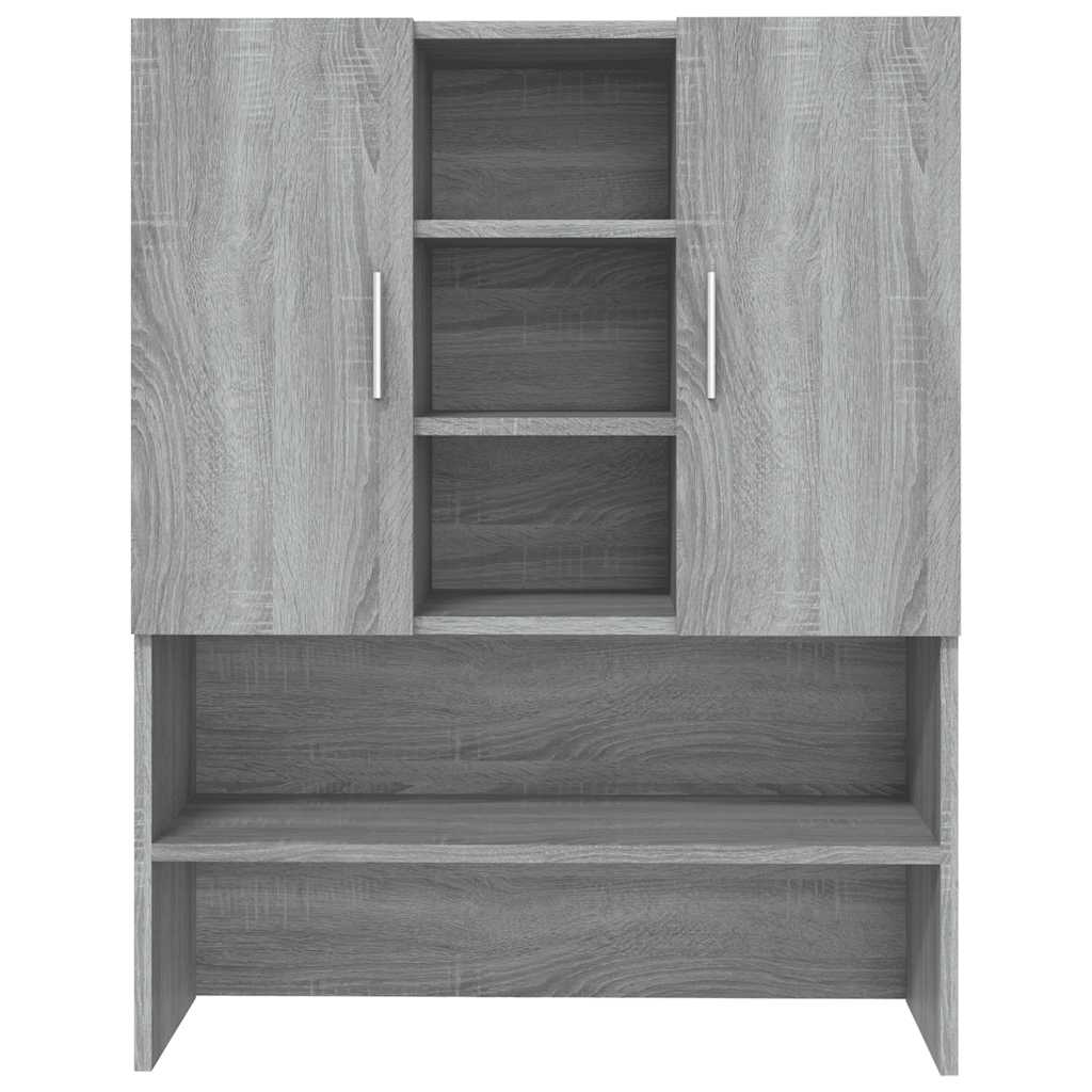 Washing Machine Cabinet Grey Sonoma 70.5x25.5x90 cm