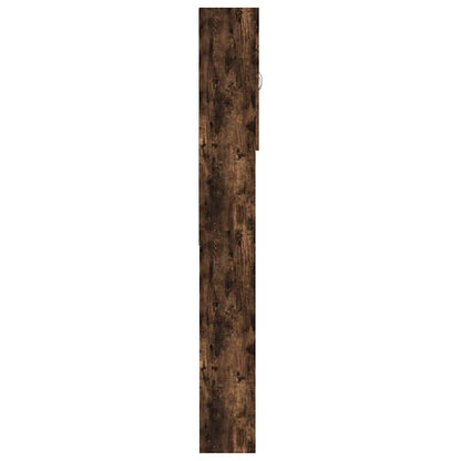 815957 vidaXL Washing Machine Cabinet Smoked Oak 64x25,5x190 cm