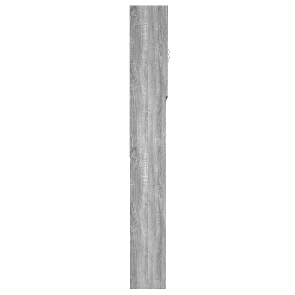 Washing Machine Cabinet Grey Sonoma 64x25.5x190 cm