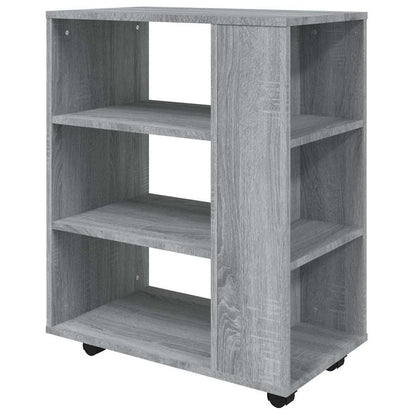 Rolling Cabinet Grey Sonoma 60x35x75 cm Engineered Wood
