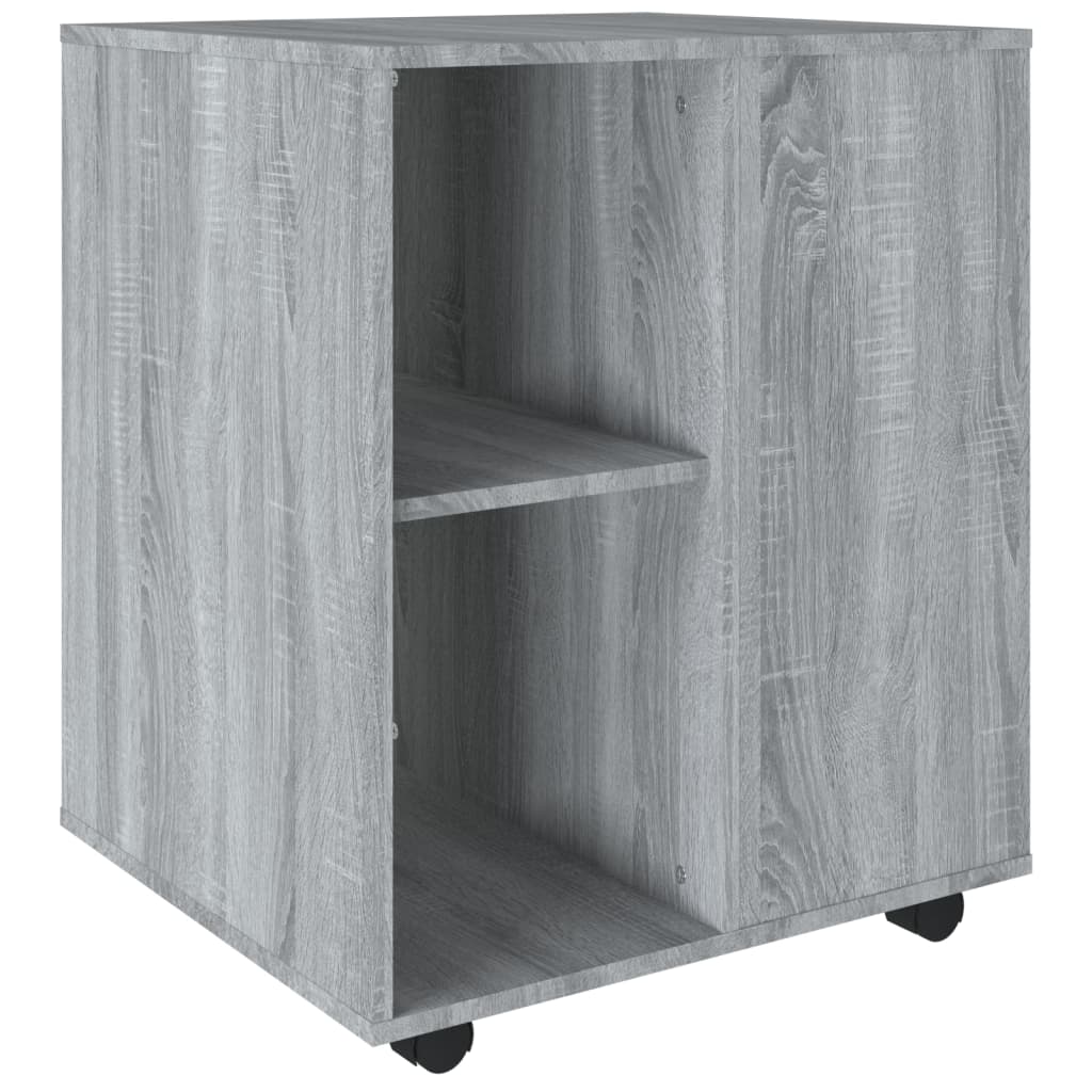 Rolling Cabinet | Grey Sonoma | Engineered Wood | Standard | Rollable