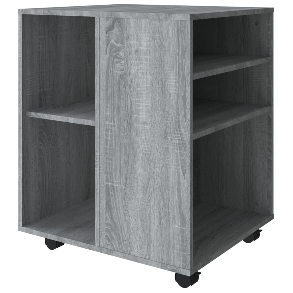 Rolling Cabinet | Grey Sonoma | Engineered Wood | Standard | Rollable
