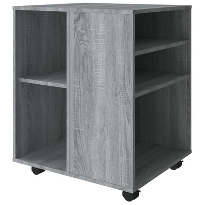Rolling Cabinet | Grey Sonoma | Engineered Wood | Standard | Rollable
