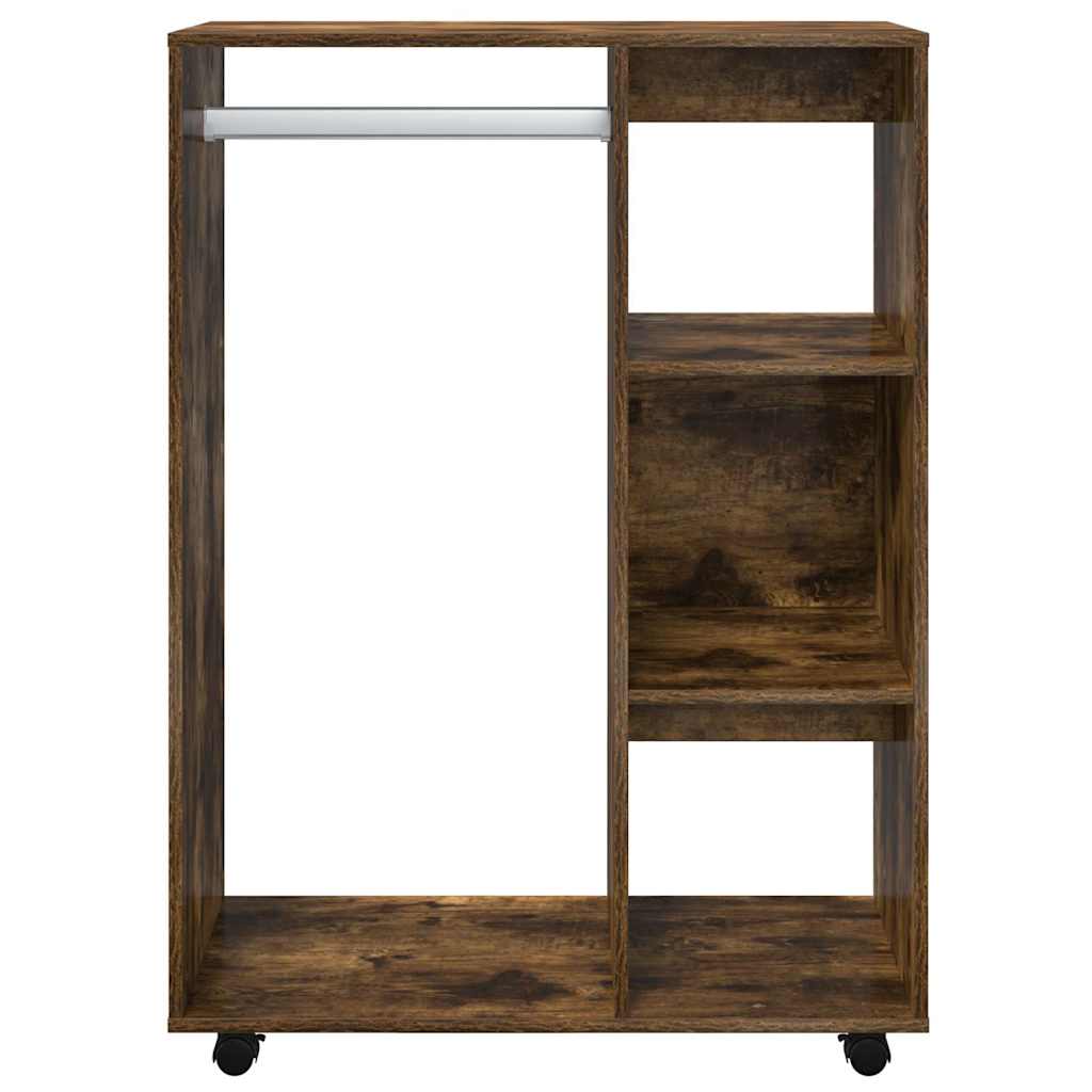 Wardrobe Smoked Oak 80x40x110 cm Engineered Wood