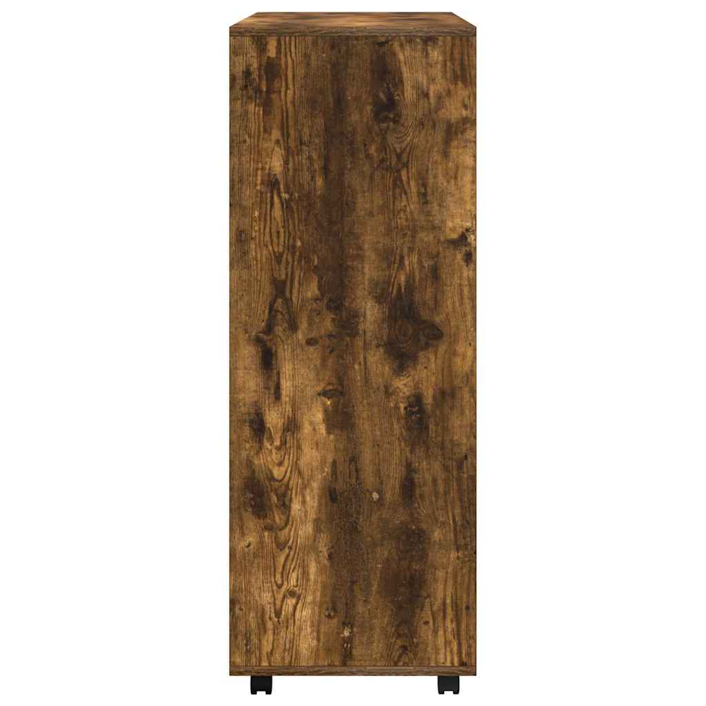 Wardrobe Smoked Oak 80x40x110 cm Engineered Wood