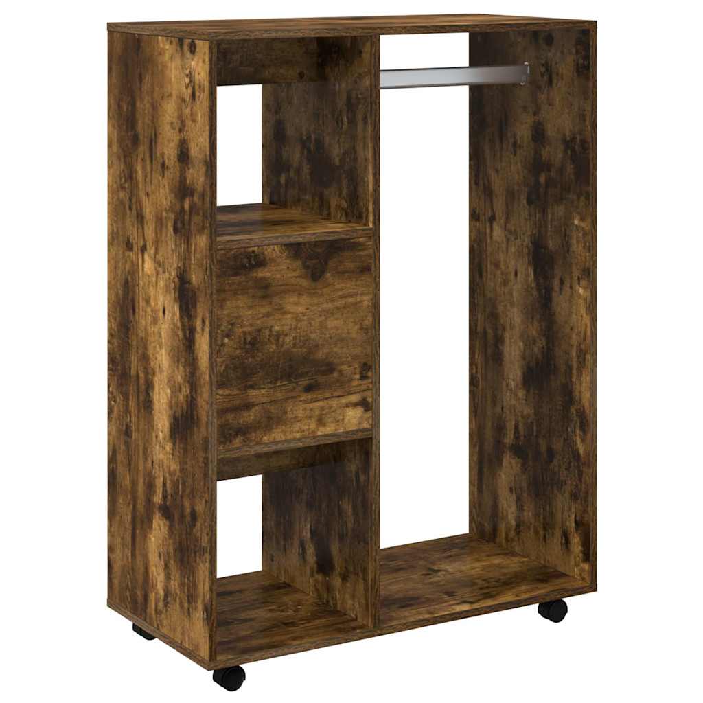 Wardrobe Smoked Oak 80x40x110 cm Engineered Wood