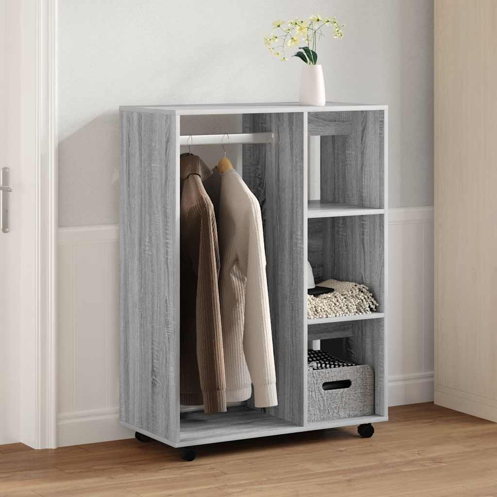 Wardrobe Grey Sonoma 80x40x110 cm Engineered Wood