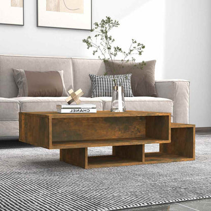 815981 vidaXL Coffee Table Smoked Oak 105x55x32 cm Engineered Wood