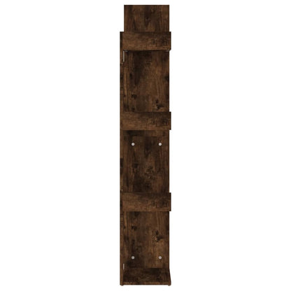 Book Cabinet 48x25.5x140 cm Smoked Oak Engineered Wood