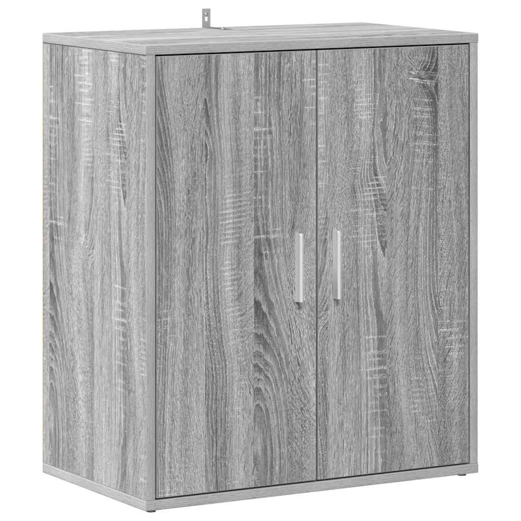 Shoe Cabinet Grey Sonoma 60x35x70 cm Engineered Wood