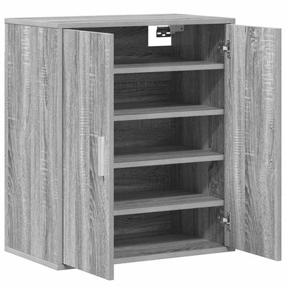 Shoe Cabinet Grey Sonoma 60x35x70 cm Engineered Wood