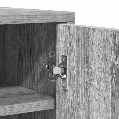 Shoe Cabinet Grey Sonoma 60x35x92 cm Engineered Wood