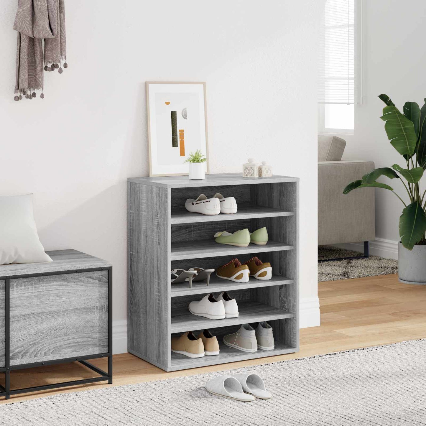 Shoe cabinets 60 x 35 x 70 cm Grey Sonoma