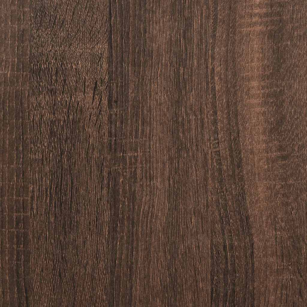 Shoe Cabinet Brown Oak 60x35x70 cm Engineered Wood