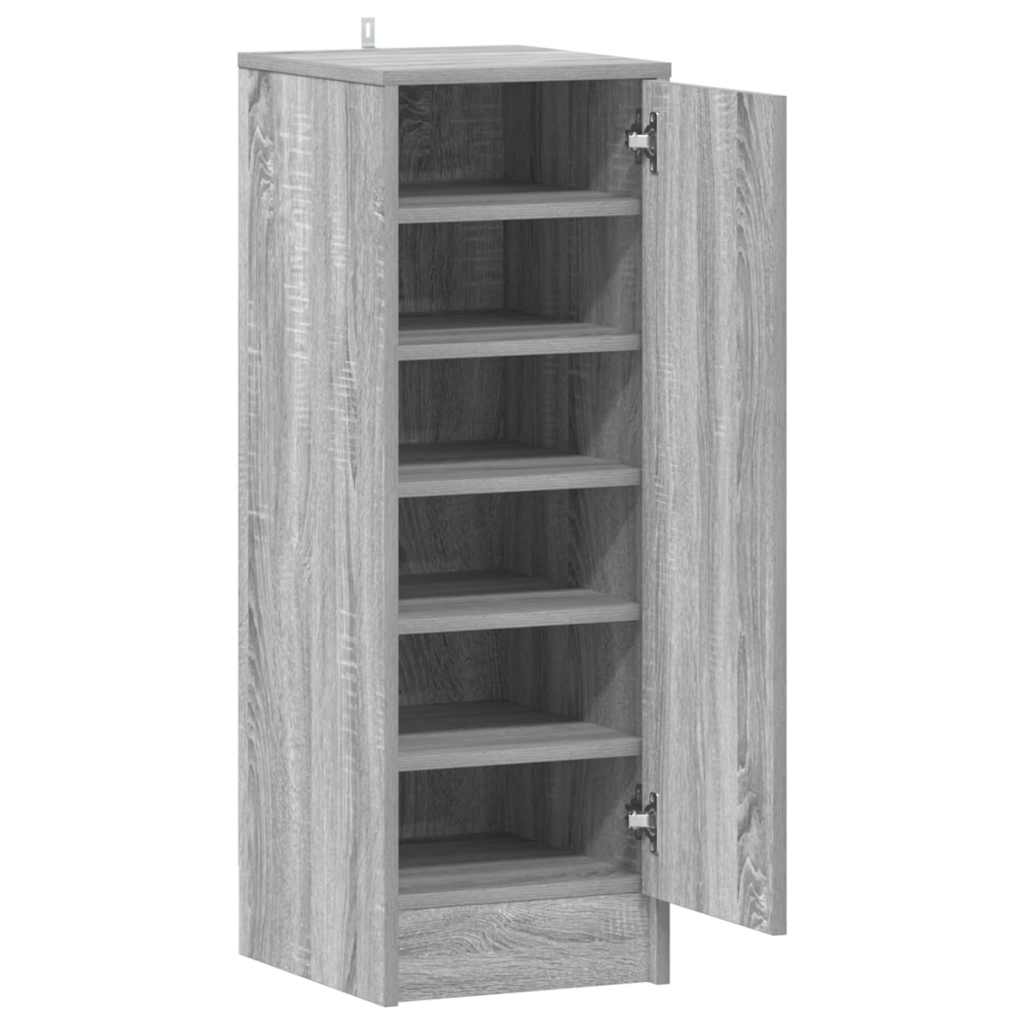 Shoe Cabinet Grey Sonoma 32x35x92 cm Engineered Wood