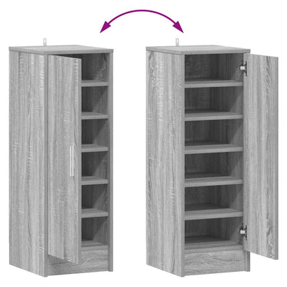 Shoe Cabinet Grey Sonoma 32x35x92 cm Engineered Wood
