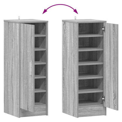 Shoe Cabinet Grey Sonoma 32x35x92 cm Engineered Wood