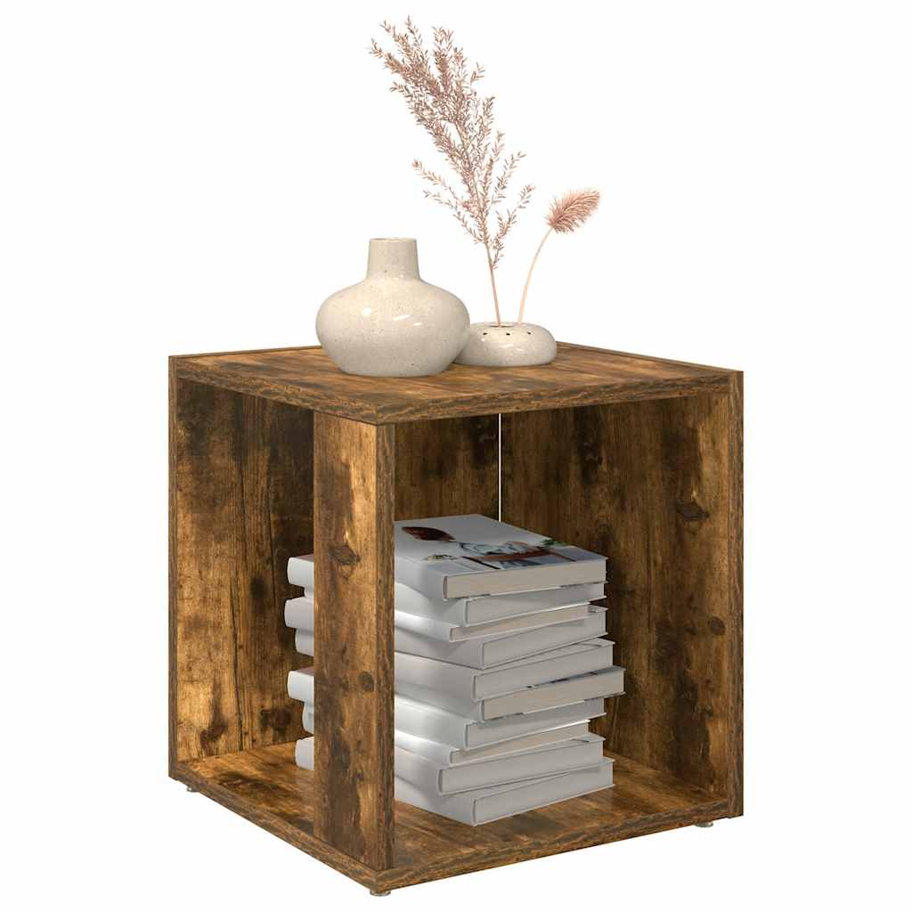 Side Table Smoked Oak 33x33x34,5 cm Engineered Wood