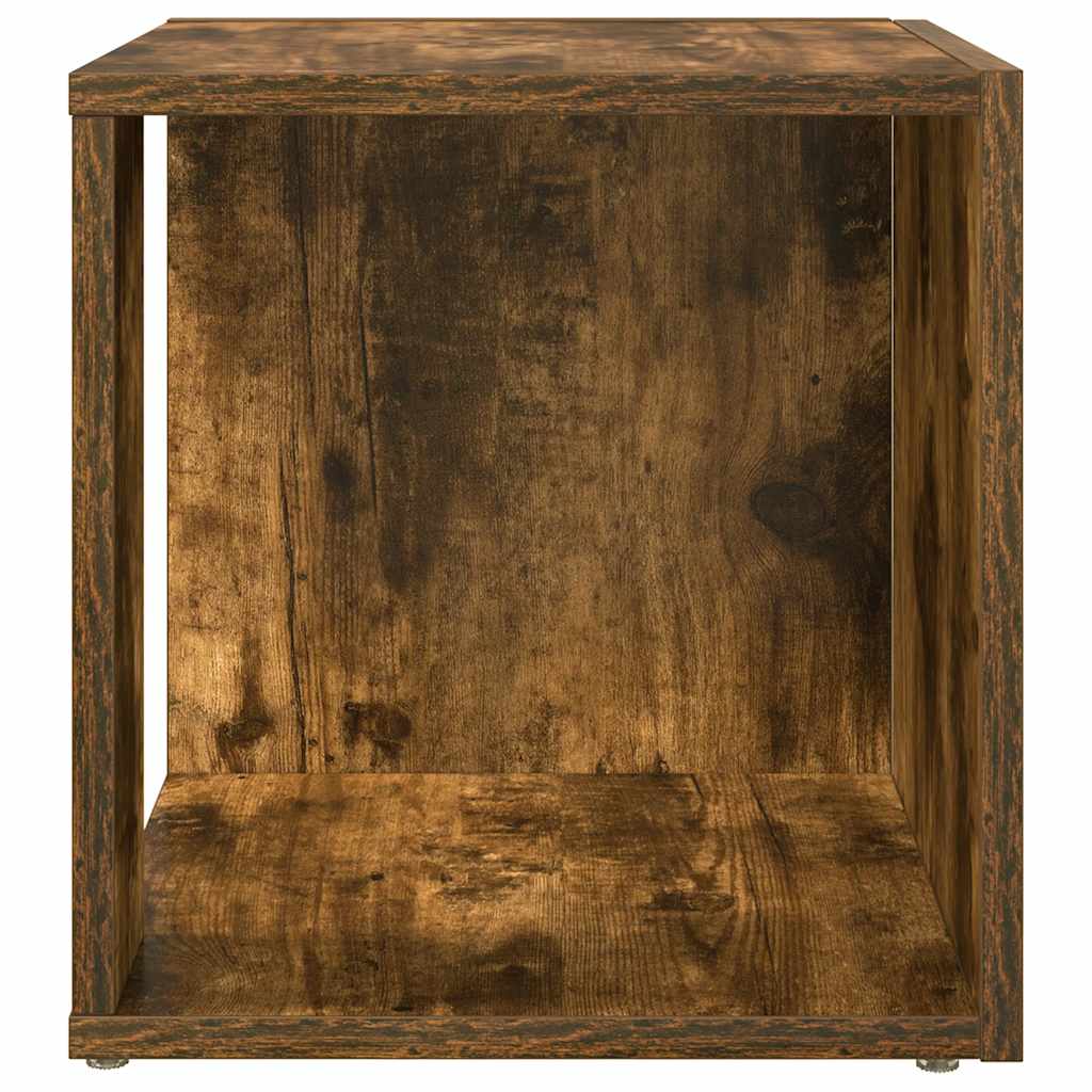 Side Table Smoked Oak 33x33x34,5 cm Engineered Wood