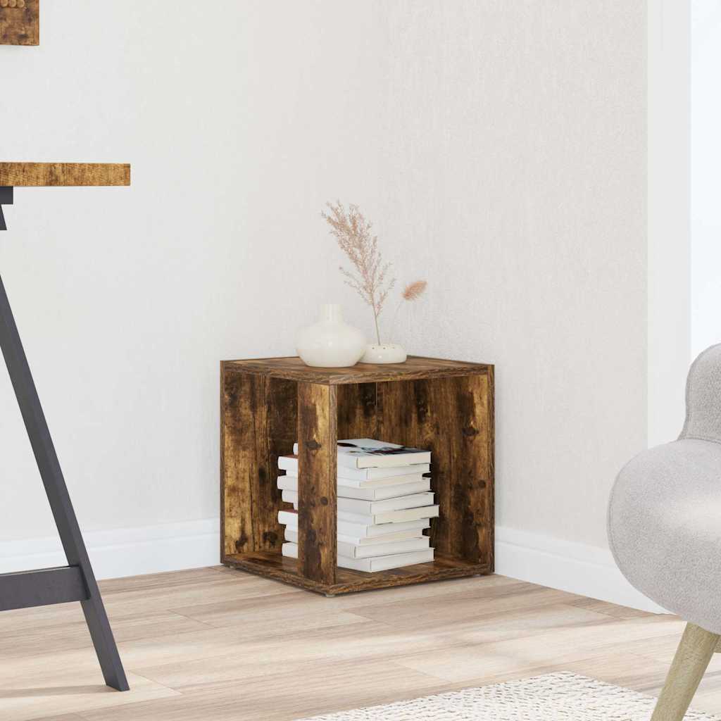 Side Table Smoked Oak 33x33x34,5 cm Engineered Wood