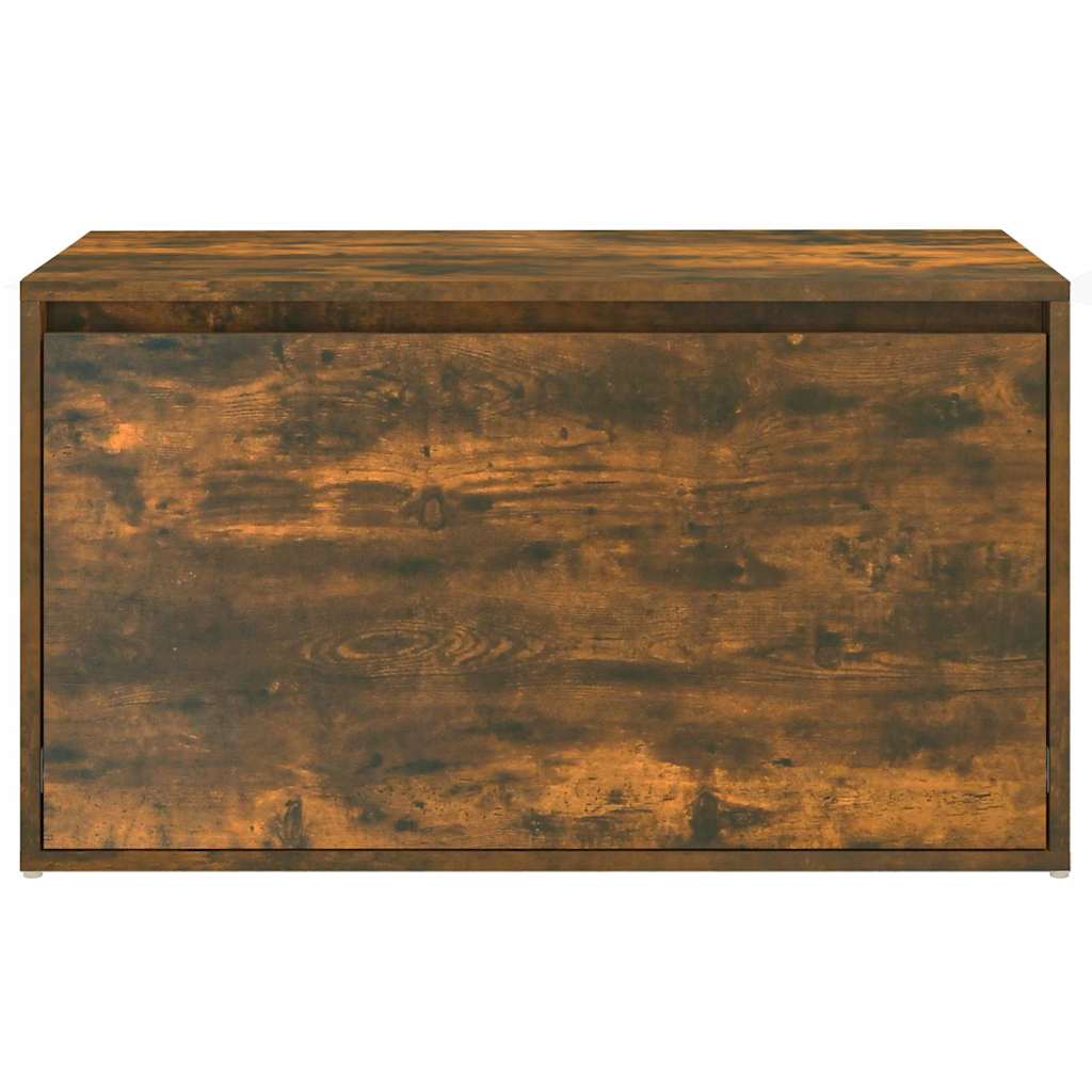816047 vidaXL Hall Bench 80x40x45 cm Smoked Oak Engineered Wood