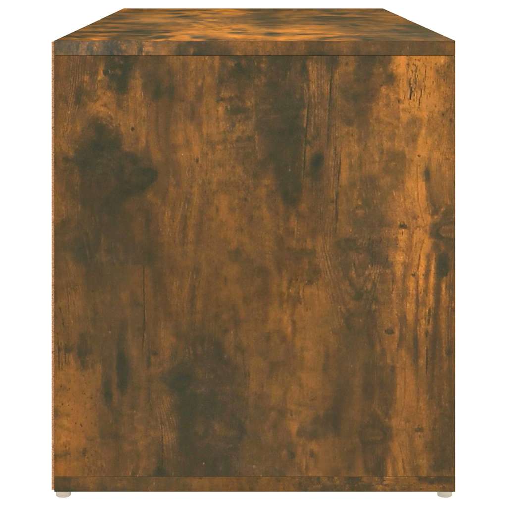 816047 vidaXL Hall Bench 80x40x45 cm Smoked Oak Engineered Wood
