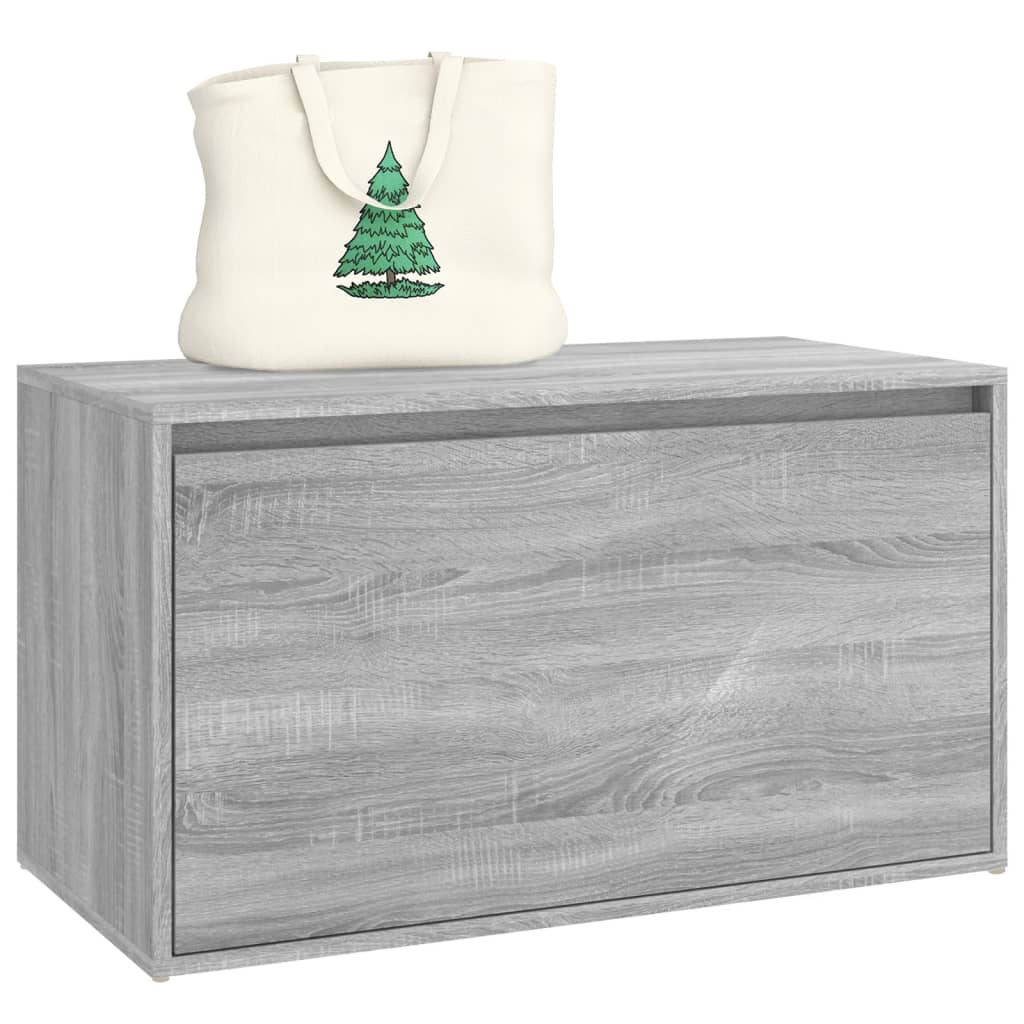 Hall Bench | Grey Sonoma | Engineered Wood | Medium | Entryway Bench