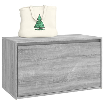 Hall Bench | Grey Sonoma | Engineered Wood | Medium | Entryway Bench
