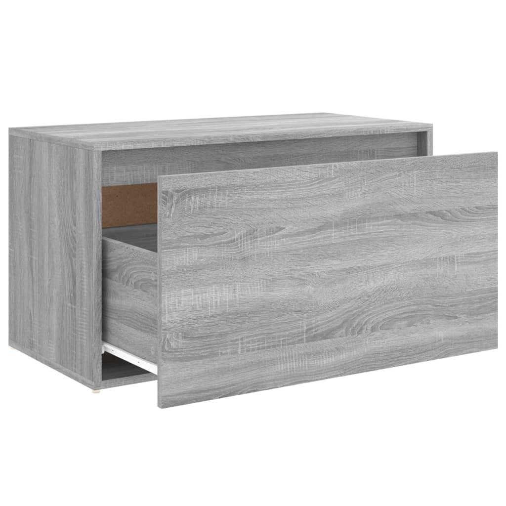 Hall Bench | Grey Sonoma | Engineered Wood | Medium | Entryway Bench