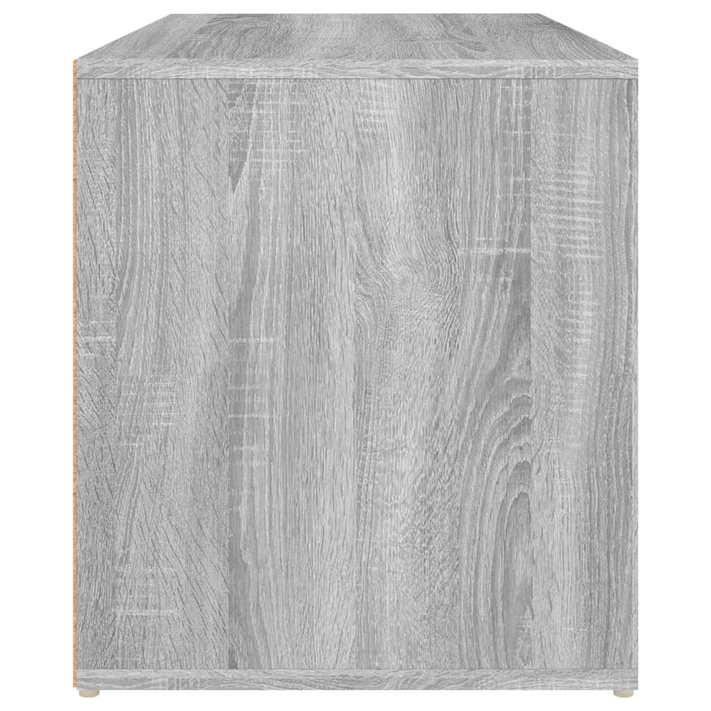 Hall Bench | Grey Sonoma | Engineered Wood | Medium | Entryway Bench