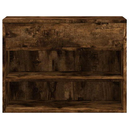 816050 vidaXL Shoe Bench Smoked Oak 60x30x45 cm Engineered Wood
