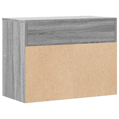 Shoe Bench Grey Sonoma 60x30x45 cm Engineered Wood