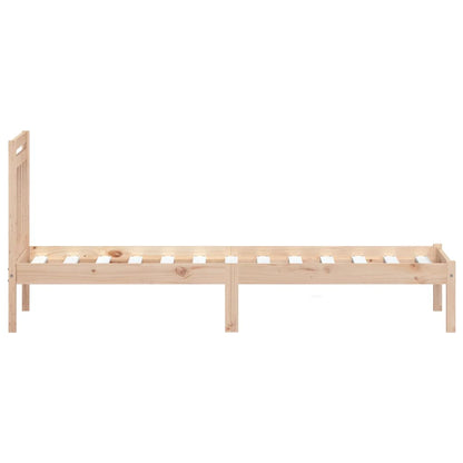Bed Frame | Natural wood | Solid pine wood | Small Single | Durable