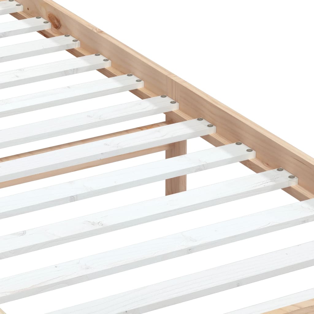 Bed Frame | Natural wood | Solid pine wood | Small Single | Durable