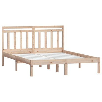 Bed Frame | Natural Pine | Solid Pine Wood | 150 x 200 cm