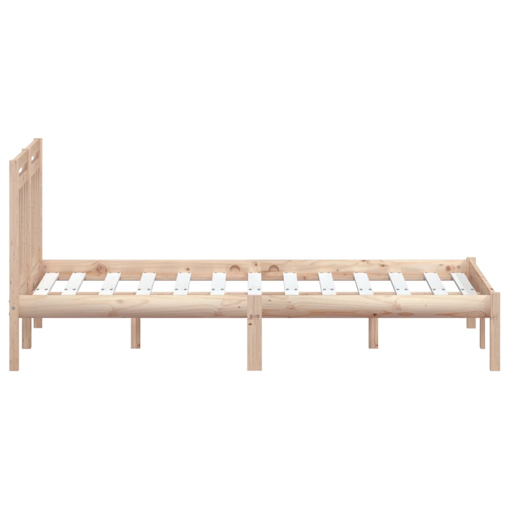 Bed Frame | Natural Pine | Solid Pine Wood | 150 x 200 cm