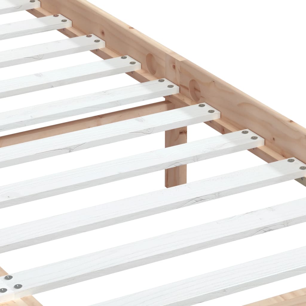 Bed Frame | Natural Pine | Solid Pine Wood | 150 x 200 cm