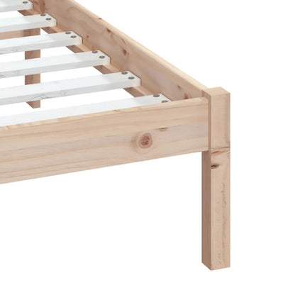 Bed Frame | Natural Pine | Solid Pine Wood | 150 x 200 cm