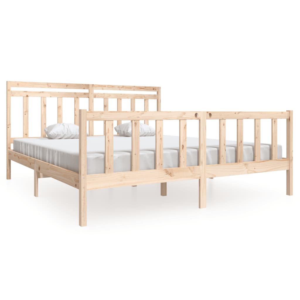 Bed Frame without Mattress Super King Solid Wood