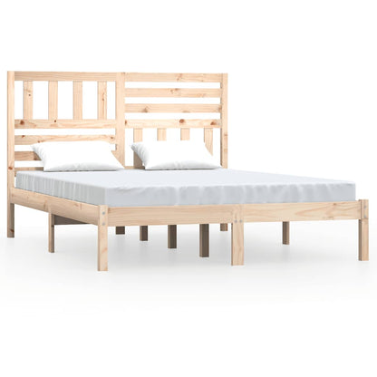 Bed Frame without Mattress 120x190 cm Small Double  Solid Wood Pine