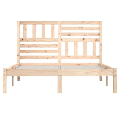 Bed Frame without Mattress 120x190 cm Small Double  Solid Wood Pine