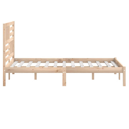 Bed Frame without Mattress 120x190 cm Small Double  Solid Wood Pine