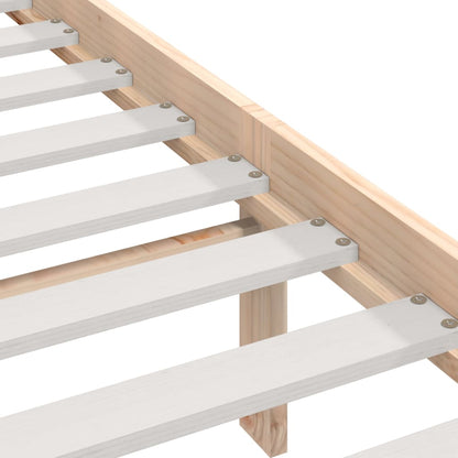 Bed Frame without Mattress Solid Wood Pine 90x200 cm